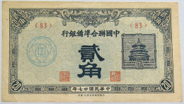 CHINA 20 CENTS 1938 #alb012 0215 - Chine
