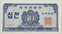 KOREA 10 JEON 1962 TOP #alb017 0225 - Korea, Zuid