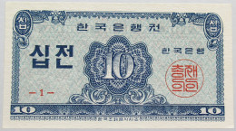 KOREA 10 JEON 1962 TOP #alb014 0533 - Corea Del Sud