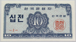 KOREA 10 JEON 1962 TOP #alb017 0229 - Corea Del Sud