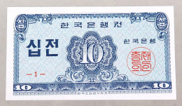 KOREA 10 JEON 1962 TOP #alb049 0087 - Corea Del Sur