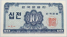 KOREA 10 JEON 1962 TOP #alb014 0459 - Korea, Zuid