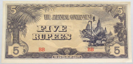 JAPAN 5 RUPEES PHILIPPINES #alb014 0087 - Japon