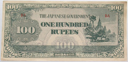 JAPAN 100 RUPEES BURMA WW2 #alb014 0055 - Japan