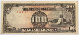 JAPAN 100 PESOS 1943 #alb016 0033 - Japan