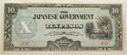 JAPAN 10 PESOS WW2 PHILIPPINES TOP #alb013 0261 - Japon