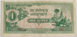 JAPAN 1 RUPEE BURMA #alb017 0117 - Japon