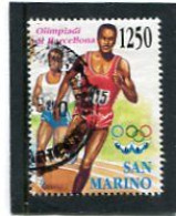 SAN MARINO - 1992  1250 L  MARATONA  EX  MS  FINE USED - Gebruikt