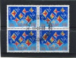 SAN MARINO - 1993  750 L   EUROPA  BLOCK OF 4  FINE USED - Used Stamps