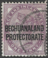 Bechuanaland Protectorate. 1897-1902 QV Of GB O/p. 1d Used SG 61 - 1885-1964 Protectorado De Bechuanaland