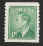 CANADA YT 236aA NEUF**MNH "GEORGE VI" ANNÉES 1949/1951 DENTELE VERTICALE 9.5 - Neufs