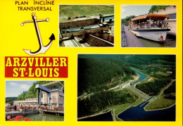 ARZVILLER  _ SAINT-LOUIS     ( MOSELLE )   PLAN INCLINE TRANSVERSAL .  MULTI-VUES - Arzviller