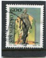 SAN MARINO - 1987   600 L   MESSINA  FINE USED - Gebruikt