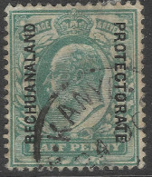 Bechuanaland Protectorate. 1904-13 KEVII. ½d Blue Green Used. SG 66 - 1885-1964 Herrschaft Von Bechuanaland