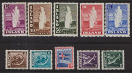 ISLANDE - N° 171/180** - Série Complète De 1938/1939.  LUXE - Neufs