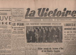 LA VICTOIRE 27 11 1945 - PROCES DE NUREMBERG - NOUVEAU GOUVERNEMENT - AZERBAIDJAN - OTTO ABETZ - FORETS - - Algemene Informatie