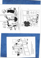 CP Lot De 3 Cartes Humour Illustrateur Jacques Faisant - Cartes Non Voyagées 10/15 Cm 1983 Ed Mediatec Standing - Faizant