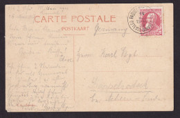 DDEE 849 -- OSTENDE-DOUVRES - Carte-Vue Paquebot " Le Rapide" TP 74 Ambulant Maritime Paquebots Belges 1909 - Bahnpoststempel