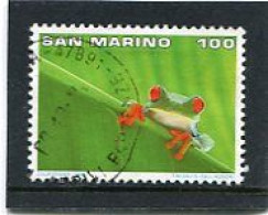 SAN MARINO - 1996  100 L   FROG  FINE USED - Gebruikt