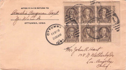 USA - MAIL 1934 OTTUMWA - LOS ANGELES / 1271 - Briefe U. Dokumente