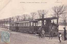 LE PECQ                    LA STATION DES TRAMWAYS        EN TRES GROS PLAN - Le Pecq