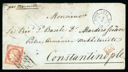 1852, Lettre Pour Constantinople, Affranchissement - 1849-1850 Ceres
