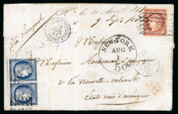 1851, Lettre Pour La Nouvelle-Orléans (États-Unis) - 1849-1850 Cérès