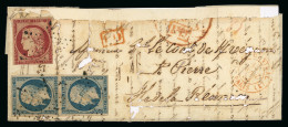 1853, Lettre De Paris Pour L'Île De La Réunion, Affranchissement - 1852 Louis-Napoleon