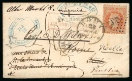 1870, Lettre Envoyée Depuis La Mission Américaine - 1863-1870 Napoleon III Gelauwerd