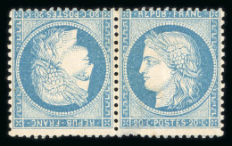 1870, Type Siège 20 Centimes Bleu Y&T N°37c * Tête-bêche, - 1870 Siege Of Paris