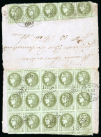 1871, Lettre à Destination Du Mans (Sarthe), Affranchissement - 1870 Bordeaux Printing