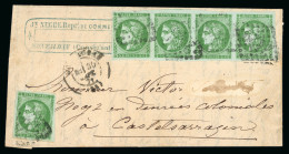 1871, Lettre De Montauban Pour Castelsarrazin (Tarn-et-Garonne), - 1870 Bordeaux Printing