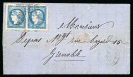 1870, Lettre D'Alexandrie Pour Grenoble, Affranchissement - 1870 Bordeaux Printing