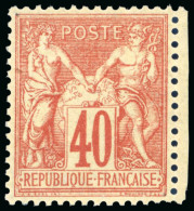 1878, Type Sage 40 Centimes Rouge-orange Y&T N°70 **, - 1876-1878 Sage (Type I)