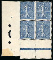 1903, Semeuse 25 Centimes Bleu Foncé Y&T N°132a En - 1903-60 Sower - Ligned
