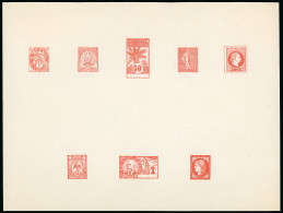 1905, Feuillet Imprimé à L'Atelier Des Timbres Poste - Artist Proofs