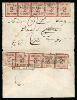 1870, Enveloppe Affranchissement Timbres D'Alsace Lorraine - Brieven En Documenten