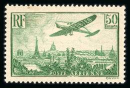 1936, Avion Survolant Paris 50 Francs Vert Y&T PA 14 - 1927-1959 Ungebraucht