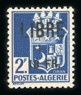 Alger: Blason, Mayer N°4/5 **, Cote 480€, Certificat - Liberation