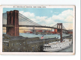 X1265 BROOKLYN BRIDGE NEW YORK CITY - BROOKLYN POSTMARK - Brooklyn