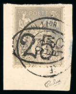 1896, Type Sage, Y&T N°25 O Surcharge Ellipse 25c Sur - Autres & Non Classés