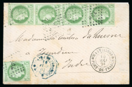 1876, Lettre Pour Issoudun (Indre), Affranchissement - Altri & Non Classificati