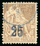 1889, Alphée Dubois, Y&T N°5B O Surcharge 25 Sur 30 - Other & Unclassified