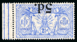 1924, New Hebrides Y&T N°79a *, Variété Surcharge Renversée, - Sin Dentar, Pruebas De Impresión Y Variedades