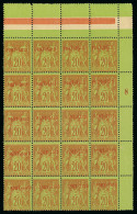 1899, Type Sage 40 Centimes Rouge-orange Surchargé - Ungebraucht