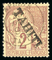 1893, Alphée Dubois, Y&T N°8 O 2 Centimes Lilas-brun - Other & Unclassified