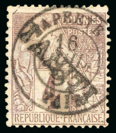 1893, Alphée Dubois, Y&T N°9a O 4 Centimes Lilas-brun - Sonstige & Ohne Zuordnung