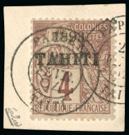 1893, Alphée Dubois, Y&T N°21 O 4 Centimes Lilas-brun - Autres & Non Classés