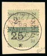 1897, Y&T N°42a (surcharge II) O, Sur Fragment, Belle - Other & Unclassified