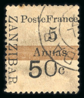 1897, Y&T N°45a (surcharge V) O, Cote Y&T 4'700€, Signé - Other & Unclassified